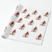 Rotes Kardinalsverpackungspapier Geschenkpapier (Ungerollt)