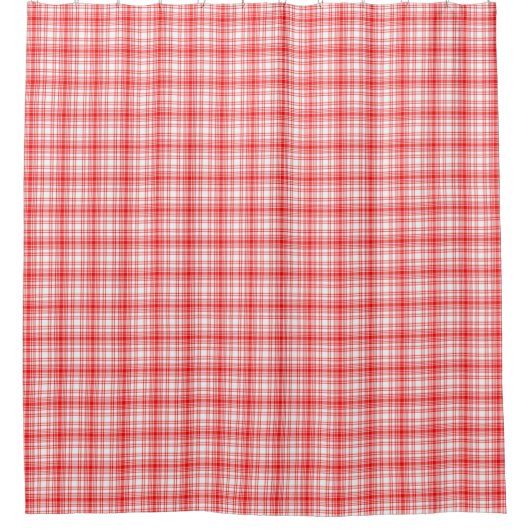 Rotes kariertes duschvorhang (Vorderseite)