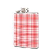 Rotes kariertes flachmann (Links)