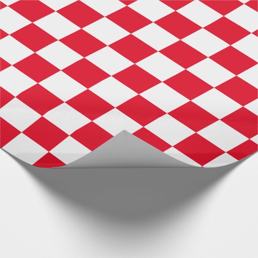 Rotes kariertes geschenkpapier (Ecke)