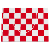 Rotes kariertes große geschenktüte (Vorderseite)