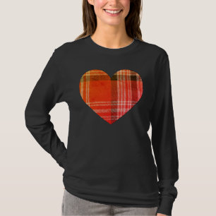 Rotes Kariertes Herz Amped 1974 T-Shirt