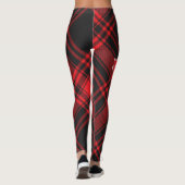 "Rotes Kariertes Kanada" Leggings (Rückseite)