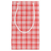Rotes kariertes kleine geschenktüte (Vorderseite)