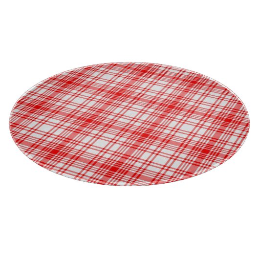 Rotes kariertes schneidebrett (Ecke)