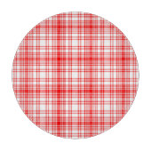 Rotes kariertes schneidebrett (Vorderseite)