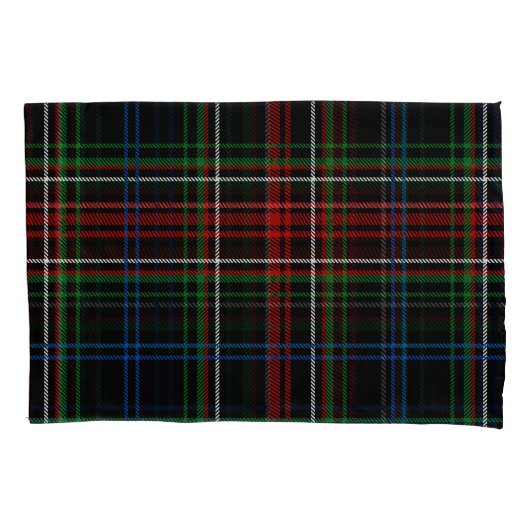 Rotes Kariertes Tartan-Muster Kissenbezug (Vorderseite)