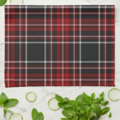 Rotes kariertes Tartan-Tuch Geschirrtuch (Gefaltet)
