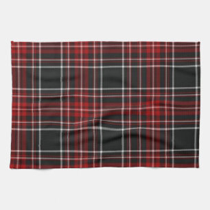 Rotes kariertes Tartan-Tuch Geschirrtuch