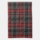 Rotes kariertes Tartan-Tuch Geschirrtuch (Vertikal)