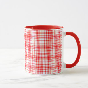 Rotes kariertes tasse