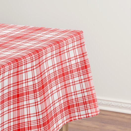 Rotes kariertes tischdecke (Beispiel)