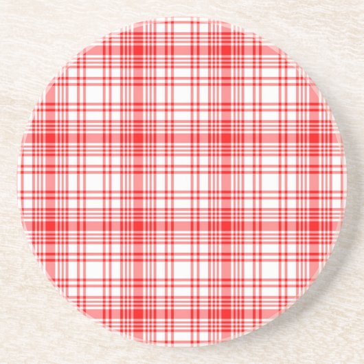 Rotes kariertes untersetzer (Vorne)