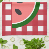 Rotes kariertes Wassermelone-Geschirrtuch Geschirrtuch (Gefaltet)