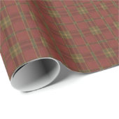 Rotes Kariertes Wrackpapier Geschenkpapier (Rolleneckpunkt)