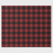 Rotes Kariertes Wrackpapier Geschenkpapier (Flach)