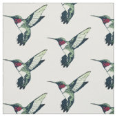 Rotes karminrotes throated Kolibri Gewebe Stoff (Muster)