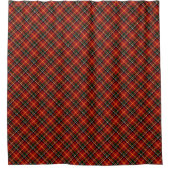 Rotes Karo Duschvorhang (Vorderseite)
