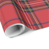 Rotes Karo-Geschenkpapier Geschenkpapier (Rolleneckpunkt)