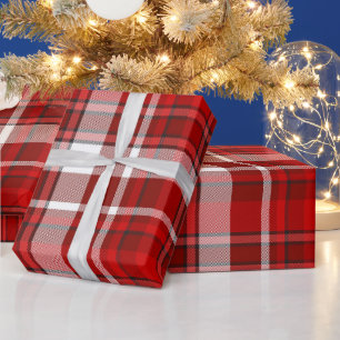 Rotes Karo-Geschenkpapier Geschenkpapier