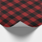 Rotes Karo-Geschenkpapier Geschenkpapier (Ecke)