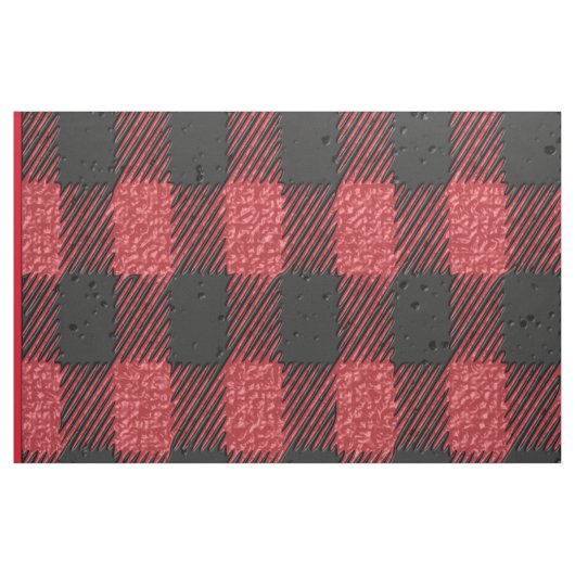 Rotes Karo-Gewebe Stoff (Yard (91,4 cm))