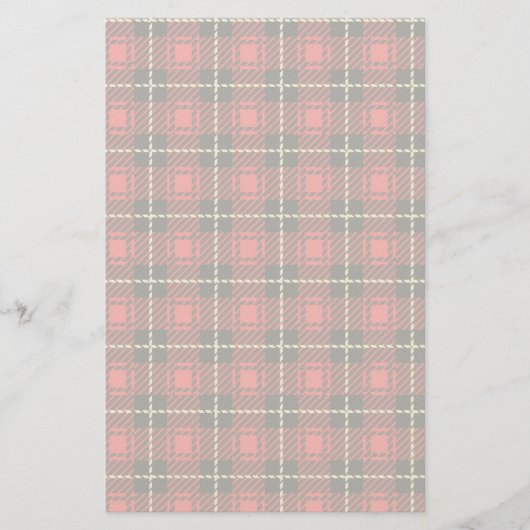 Rotes Karo Hintergrund Briefpapier (Vorderseite)