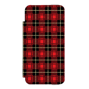 Rotes Karo-Hintergrundbild Incipio Watson™ iPhone 5 Geldbörsen Hülle