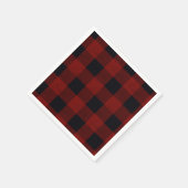 Rotes Karo Serviette (Ecke)