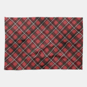 Rotes Karo Vintage Geschirrtuch (Horizontal)