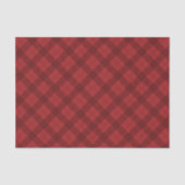 Rotes Karo-Weihnachtsgeschenk Seidenpapier (Vorderseite)
