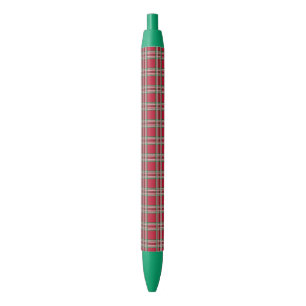 Rotes Karo-Weihnachtslehrer-Stift-Geschenk Kugelschreiber