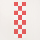 Rotes Karomuster-Hintergrund-Yogamatte Yogamatte (Rückseite)