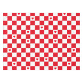 Rotes Karomuster-Hintergrundtischdecke Tischdecke (Vorderseite (Horizontal))
