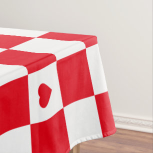 Rotes Karomuster-Hintergrundtischdecke Tischdecke