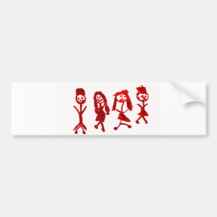 Rotes Kaylee meine Familie 2013 Art1a Hoboken das Autoaufkleber