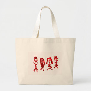 Rotes Kaylee meine Familie 2013 Art1a Hoboken das Jumbo Stoffbeutel