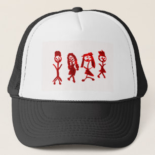 Rotes Kaylee meine Familie 2013 Art1a Hoboken das Truckerkappe