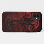 Rotes keltisches Kreuz Case-Mate iPhone Hülle (Rückseite (Horizontal))