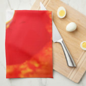 Rotes Kerzenlicht, Flamme, Kerze, Weihnachten-Lieb Handtuch (Viertel Falte)