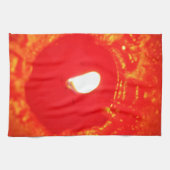 Rotes Kerzenlicht, Flamme, Kerze, Weihnachten-Lieb Handtuch (Horizontal)