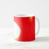 Rotes Kerzenlicht, Flamme, Kerze, Weihnachten-Lieb Kaffeetasse (VorderseiteRechts)