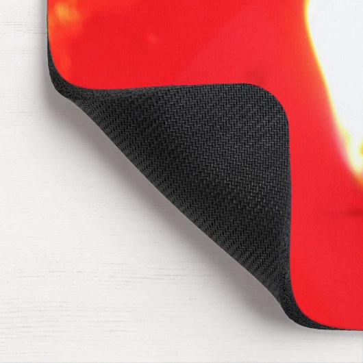 Rotes Kerzenlicht, Flamme, Kerze, Weihnachten-Lieb Mousepad (Ecke)