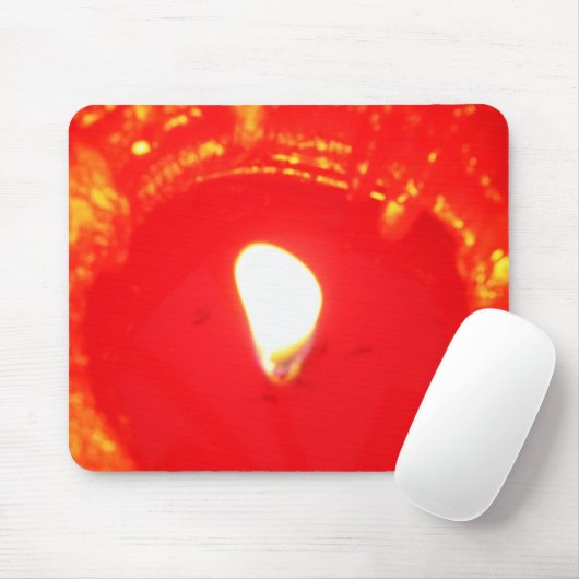 Rotes Kerzenlicht, Flamme, Kerze, Weihnachten-Lieb Mousepad (Mit Mouse)