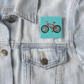 Rotes Kinderfahrrad Button (Beispiel)