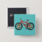 Rotes Kinderfahrrad Button (Vorne & Hinten)