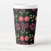 Rotes Kirschblütenmuster  Milchtasse (Vorderseite)