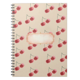 Rotes Kirschen-Ästhetik-Notizbuch 📓 Notizblock
