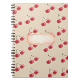 Rotes Kirschen-Ästhetik-Notizbuch 📓 Notizblock
