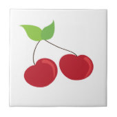 Rotes Kirschmuster Fliese (Vorderseite)